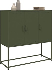 vidaXL Ντουλάπι Πράσινο Λαδί 100,5x39x107 εκ. από Ατσάλι