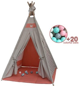 Παιδική Σκηνή Με Στρωματάκι + 20 Μπάλες Bebe Stars Boho 302-313