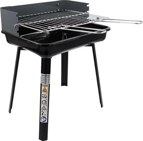 Μπάρμπεκιου με ξυλοκάρβουνα Master Grill & Party MG936, Ρυθμιζόμενη σχάρα, Πτυσσόμενο, Μαύρο