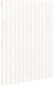 vidaXL Κεφαλάρι Τοίχου Λευκό 82,5x3x110 εκ. από Μασίφ Ξύλο Πεύκου