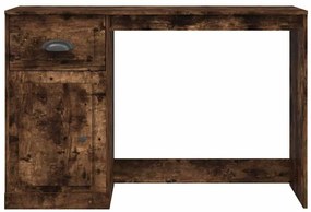 vidaXL Γραφείο με Συρτάρι Καπνιστή Δρυς 115x50x75 εκ. Επεξεργ. Ξύλο