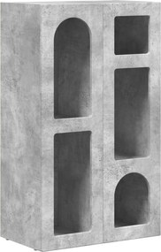 vidaXL Πλαϊνό γραφείο Σκυρόδεμα Γκρι 59 x 35 x 100,5 εκ