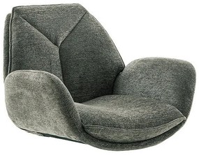 Bali Καρεκλα Relax Μαύρη + Υποπόδιο 83x86x102 cm