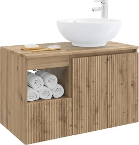 vidaXL Σετ Επίπλων Μπάνιου 2 τμχ. Artisan Δρυς Επεξεργασμένο Ξύλο