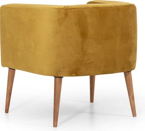 Stewehome Πολυθρόνα με ξύλινα πόδια 60x55x70 cm