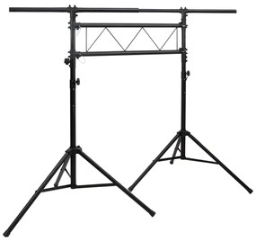 vidaXL Βάση Φωτισμού Μαύρη 238 x 115 x (180-300) εκ. Ατσάλινη
