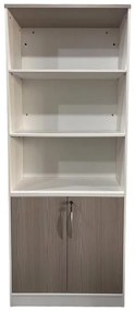 Βιβλιοθήκη γραφείου Armadi σε Sonoma - Λευκό 80x40x200εκ 80x40x200 εκ.