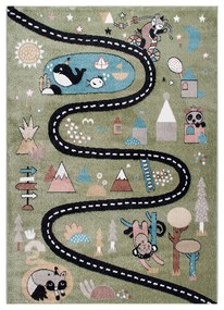 Παιδικό Χαλί (160x230) Polcarpet Carousel Dream 9310 Green Route