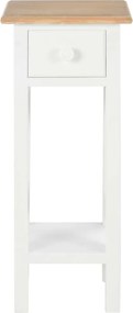 vidaXL Τραπεζάκι Βοηθητικό Λευκό 27 x 27 x 65,5 εκ. Ξύλινο