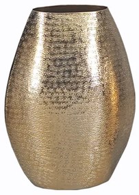 Βάζο Μεταλλικό Χρυσό Art Et Lumiere 24x10x31εκ. 12005