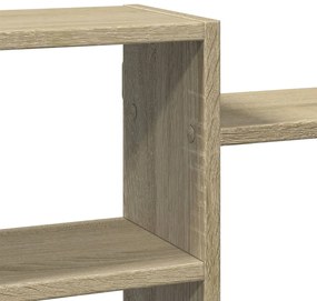 vidaXL Ραφιέρα Τοίχου Sonoma Δρυς 129x18x42 εκ. από Επεξεργ. Ξύλο