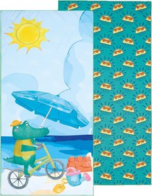 Παιδική Πετσέτα Θαλάσσης Microfiber 2 Όψεων (70x140) Kentia Versus Float 256