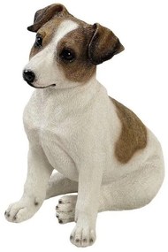 Φιγούρα Σκύλος Jack Russell KUL101. 16,5x25x27,2cm White-Brown Espiel Polyresin