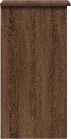 vidaXL Γραφείο με Ράφια Καφέ Δρυς 184x40x78 εκ Επεξεργασμένο Ξύλο