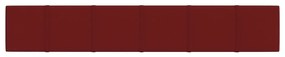 Πάνελ Τοίχου 12 τεμ. Κόκκινο κρασί 90 x 15 εκ. 1,62 μ Υφασμα - Κόκκινο