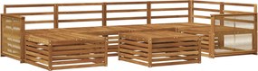 vidaXL Σειρά Καναπέ Εξωτερικού 7 pcs Φυσικό