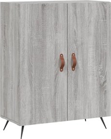 vidaXL Ντουλάπι Γκρι Sonoma 69,5 x 34 x 180 εκ. Επεξεργασμένο Ξύλο