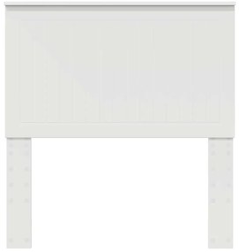 vidaXL Κεφαλάρι με κεφαλάρι Λευκό 90 cm Επεξεργασμένο ξύλο