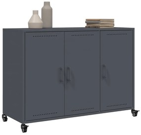 vidaXL Ντουλάπι Ανθρακί 100,5x39x72 εκ. από Χάλυβα