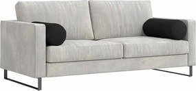 vidaXL Μαξιλάρια Στήριγμα 2 pcs Μαύρο Ø 25 x 70 cm ύφασμα