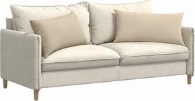 vidaXL Μαξιλάρι Καναπέ 2 pcs Κρεμ 80 x 40 cm ύφασμα