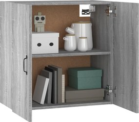 vidaXL Ντουλάπι Τοίχου Γκρι Sonoma 60x31x60εκ. Επεξεργασμένο Ξύλο