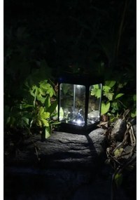 Φανάρι LED Μαύρο Κρυστάλλινο ABS 12 x 12 x 18 cm