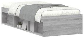 Πλαίσιο Κρεβατιού Γκρι Sonoma 75 x 190 εκ. Small Single - Γκρι