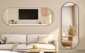 Stewehome Διακοσμητικός καθρέφτης τοίχου MDF οβάλ 180x60 cm