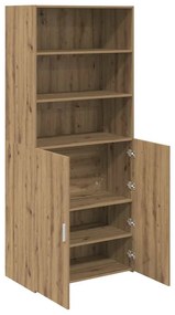 vidaXL Highboard Artisan Oak 80 x 42,5 x 185 εκ Επεξεργασμένο ξύλο