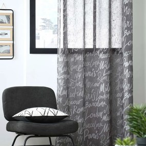 Κουρτίνα (140x260) Με Τρουκς S-F Capitales Anthracite R6C432002VL