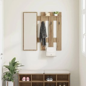 vidaXL Τοίχου Κρεμάστρα Artisan Oak 100 x 10 x 100 εκ.
