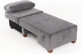 3-Seat Sofa-Bed Perenna Chenille - Grey Grey
