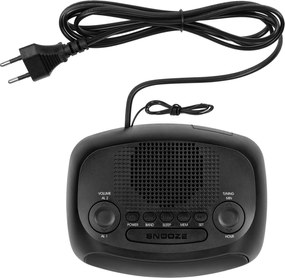 Ψηφιακό ραδιόφωνο - ξυπνητήρι Kruger&amp;Matz με οθόνη LED σε μαύρο χρώμα