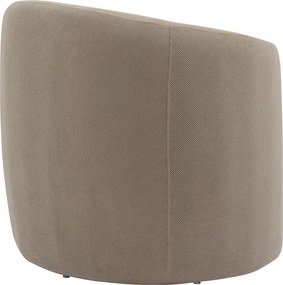 Πολυθρόνα Barken pakoworld ύφασμα σε γκρι-μπεζ απόχρωση 77x74.5x73εκ