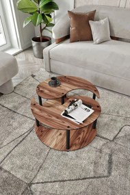 Stewehome Τραπεζάκι Σαλονιού 2 τεμαχίων (Δρυς) 70x70x38 cm