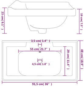 ΝΙΠΤΗΡΑΣ ΜΠΑΝΙΟΥ ΟΡΘΟΓΩΝΙΟΣ ΛΕΥΚΟΣ 91,5X48X23 ΕΚ. ΚΕΡΑΜΙΚΟΣ 153707