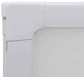 vidaXL Διαχωριστικό μπανιέρας 117 x 120 cm 3 Πάνελ πτυσσόμενα