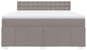 ΚΡΕΒΑΤΙ BOXSPRING ΜΕ ΣΤΡΩΜΑ TAUPE 180X200 ΕΚ. ΥΦΑΣΜΑΤΙΝΟ 3289465