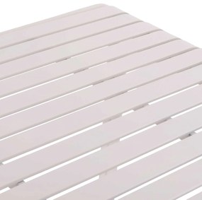 ΤΡΑΠΕΖΙ ΑΛΟΥΜΙΝΙΟΥ RACHEL HM6339.02 ΛΕΥΚΟ 150x80x75Υεκ.