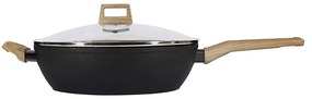 Κατσαρόλα Ημίχυτρα Φ28cm Earth 01-10232 Black Estia 28cm Αλουμίνιο