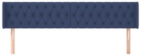 vidaXL Κεφαλάρι με Πτερύγια Μπλε 203x16x78/88 εκ. Υφασμάτινο