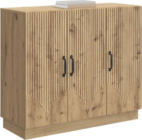 vidaXL Πλαϊνό γραφείο Artisan Δρυς 89 x 34,5 x 77 εκ.