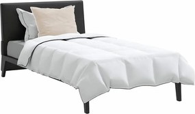 vidaXL Χειμερινό Παπλωματοθήκη με μαξιλάρι 2 pcs Λευκό Φτέρος