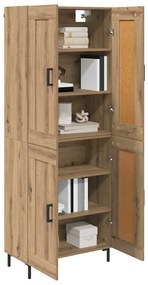 vidaXL Highboard 2 pcs Artisan Oak Επεξεργασμένο ξύλο