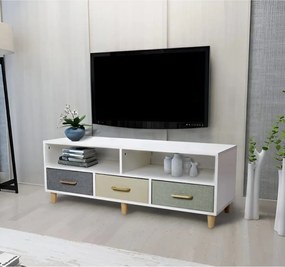 Stewehome Μοντέρνα μονάδα τηλεόρασης με ράφια από mdf Πολύχρωμο 1 YAS