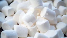 Intra Συλλεκτικό Ξύλινο Παζλ Plywood  4mm - Σωρός από White Marshmallows Σε Ξύλινο Κουτί - Διαστάσεις: 10x10 cm – 25 κομμάτια