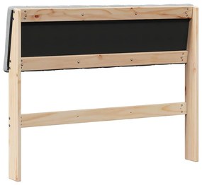 vidaXL Ταπετσαρισμένο κεφαλάρι Ανοιχτό γκρι 100 cm