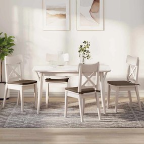 vidaXL Μαξιλάρια καθισμάτων 4 pcs Καφέ 40 x 40 x 3 cm ύφασμα
