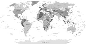 Εικόνα ασπρόμαυρο χάρτη με ονόματα - 100x50